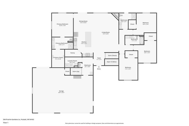594 PRAIRIE GARDENS LANE, Pulaski, WI 54162