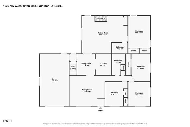 1626 NW Washington Boulevard, Hamilton, OH 45013