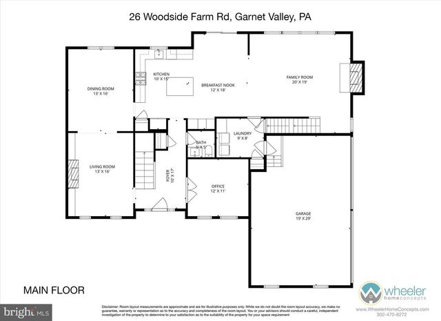26 WOODSIDE FARM DR, Garnet Valley, PA 19060
