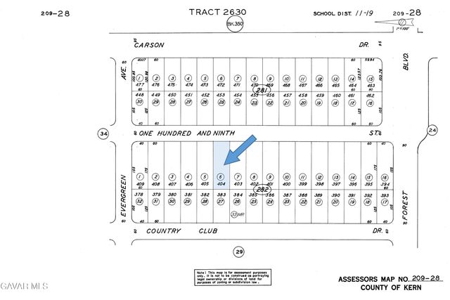 109th Street Near Evergreen Ave, California City, CA 93505
