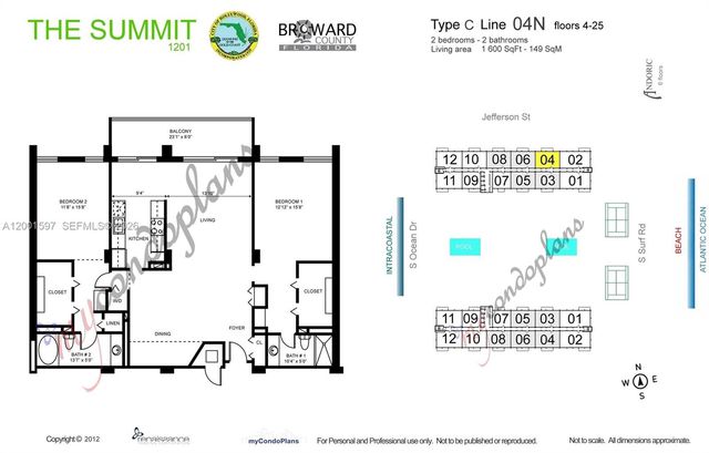 1201 S Ocean Drive 604N, Hollywood, FL 33019