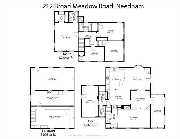 212 Broad Meadow Road, Needham, MA 02492