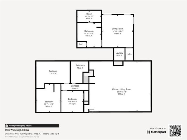 1105 Woodleigh SE Road, Marietta, GA 30008