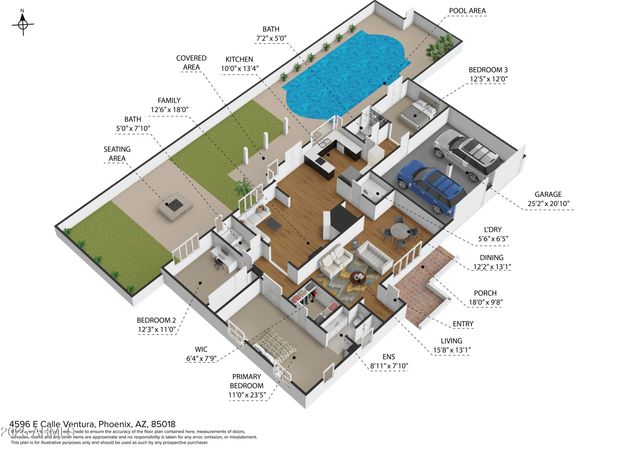 4596 E CALLE VENTURA --, Phoenix, AZ 85018