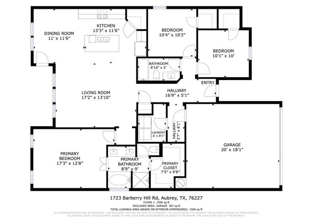 1723 Barberry Hill Road, Providence Village, TX 76227