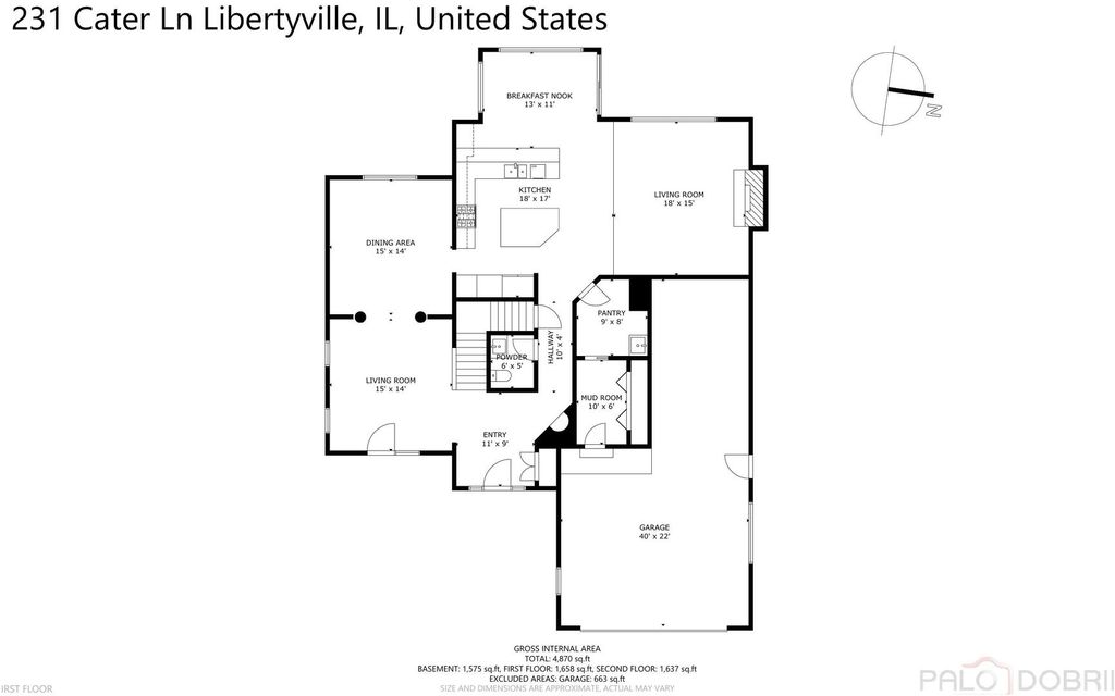 Image 55 of property listing at 231 Cater Lane, Libertyville, IL 60048