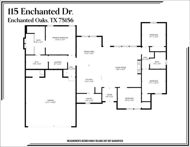 115 Enchanted Drive, Enchanted Oaks, TX 75156