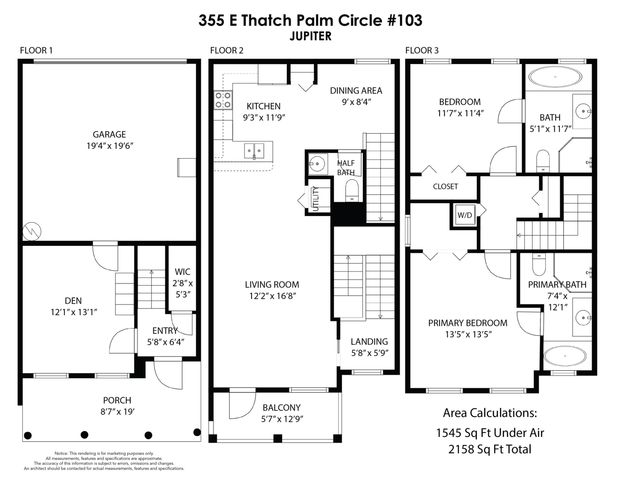 355 E Thatch Palm Circle 103, Jupiter, FL 33458