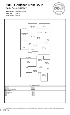 1013 Goldfinch Nest Court, Wake Forest, NC 27587