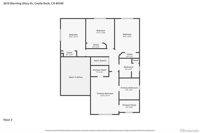 3610 Morning Glory Drive, Castle Rock, CO 80109