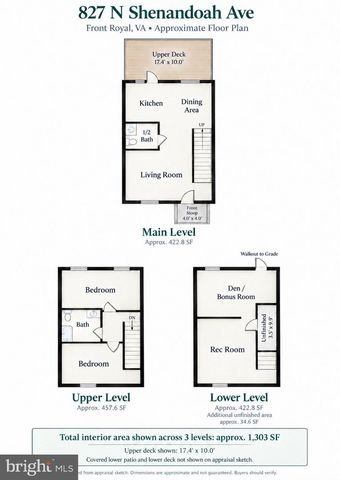 827 N SHENANDOAH AVE, Front Royal, VA 22630