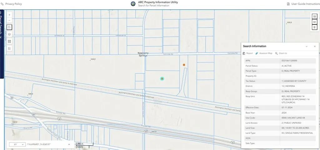 0 Mountain View, Newberry Springs, CA 92365