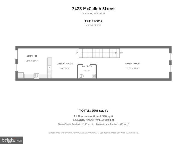 2423 MCCULLOH ST, Baltimore, MD 21217