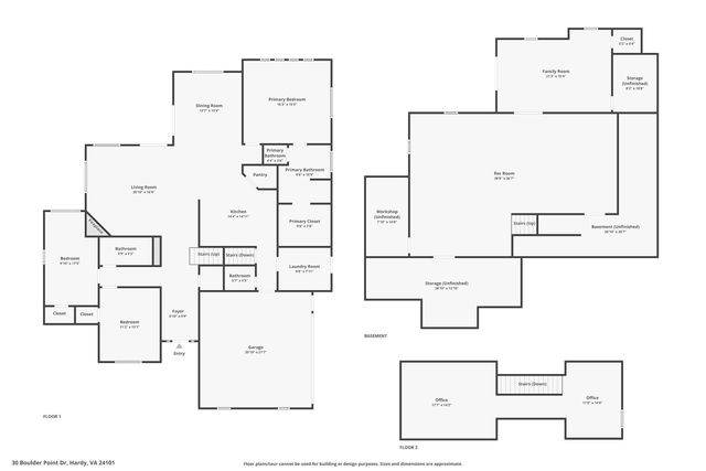 30 Boulder Point DR, Hardy, VA 24101