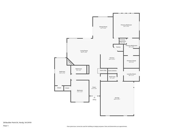 30 Boulder Point DR, Hardy, VA 24101