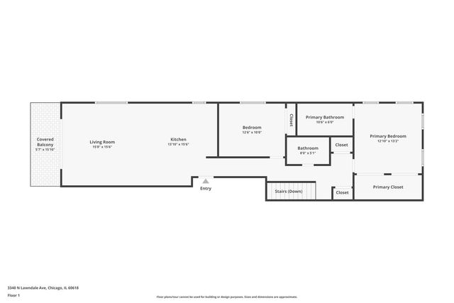 3340 N LAWNDALE Avenue 1S, Chicago, IL 60618