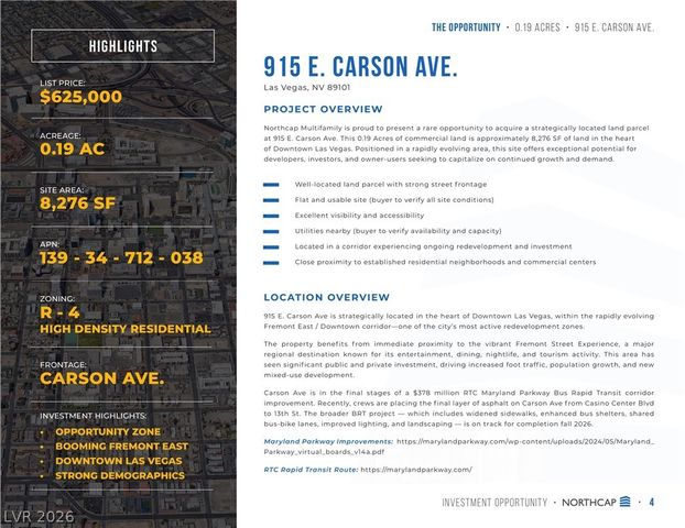 915 East Carson Avenue, Las Vegas, NV 89101