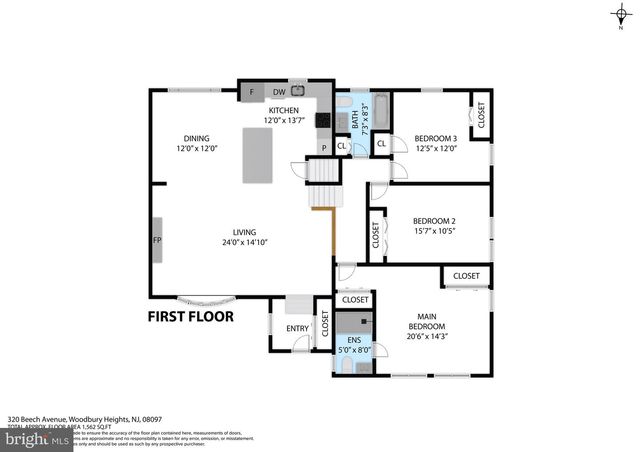 320 BEECH AVENUE, Woodbury Heights, NJ 08097