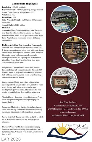 2875 Scotts Valley Drive, Henderson, NV 89052