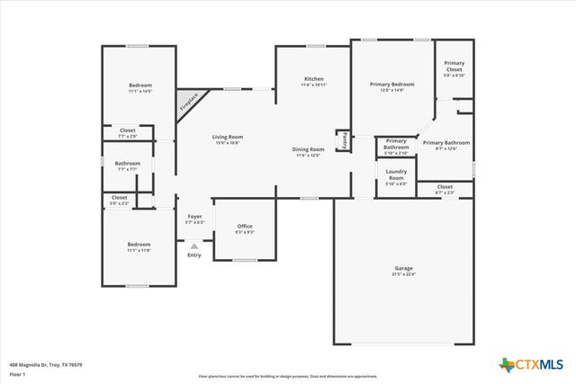 408 Magnolia Drive, Troy, TX 76579