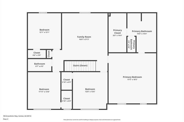 105 Greenbrier Way, Canton, GA 30114