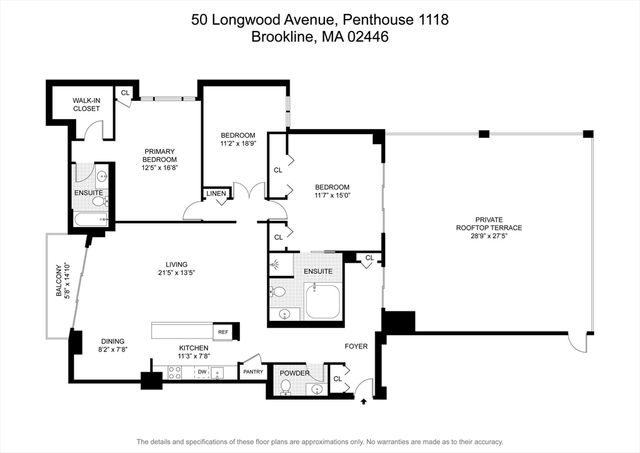 50 Longwood Ave PH 1118, Brookline, MA 02446