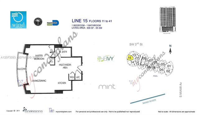 350 S Miami Avenue 2215, Miami, FL 33130