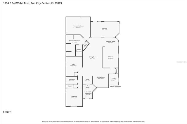 1834 E DEL WEBB BOULEVARD, Sun City Center, FL 33573