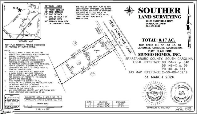 7067 New Horizons Lane Lot 18, Boiling Springs, SC 29316
