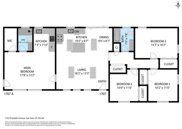 1707 Fruitdale Avenue, San Jose, CA 95128