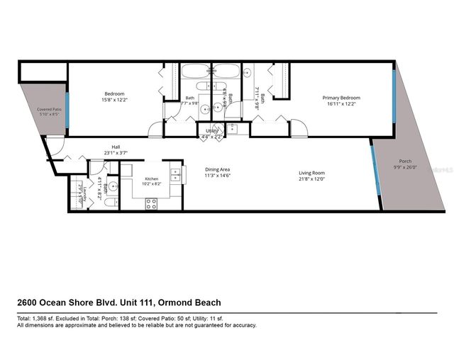 2600 OCEAN SHORE BOULEVARD 111, Ormond Beach, FL 32176