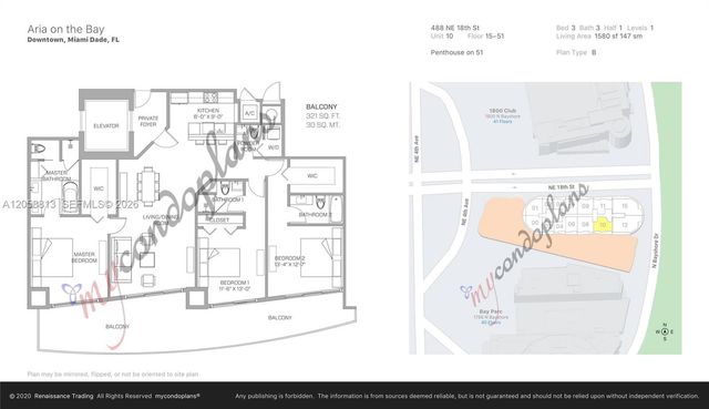 488 NE 18th St 3910, Miami, FL 33132