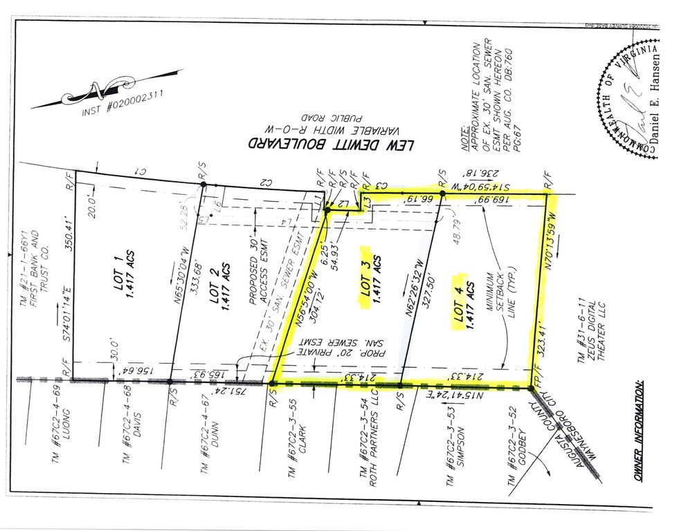 Lot Z3, Z4 LEW DEWITT BLVD, Waynesboro, VA 22980
