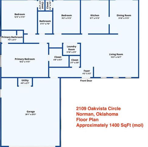 2109 Oakvista Circle, Norman, OK 73071