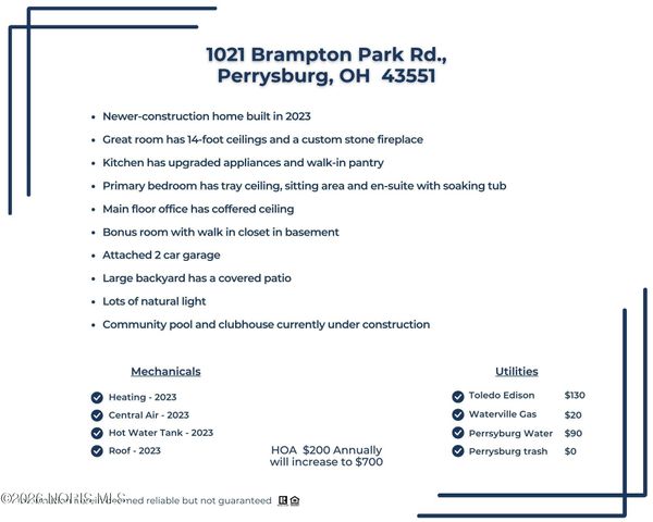 1021 Brampton Park Road, Perrysburg, OH 43551