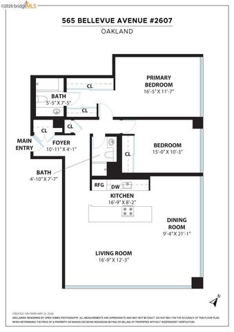 565 Bellevue Ave. 2607, Oakland, CA 94610