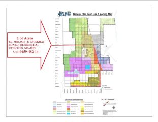 0 El Mirage & Muskrat 1.36acres, Adelanto, CA 92301