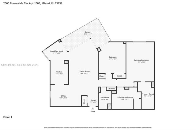 2000 Towerside Ter 311, Miami, FL 33138