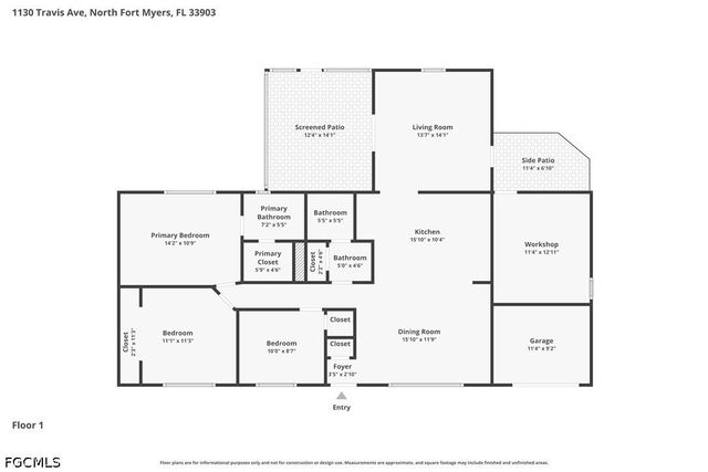 1130 Travis AVE, North Fort Myers, FL 33903