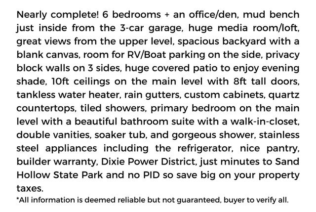 3117 S 4850 W, Hurricane, UT 84737