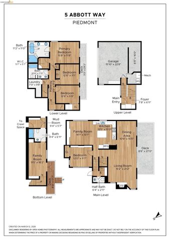 5 Abbott Way, Piedmont, CA 94618