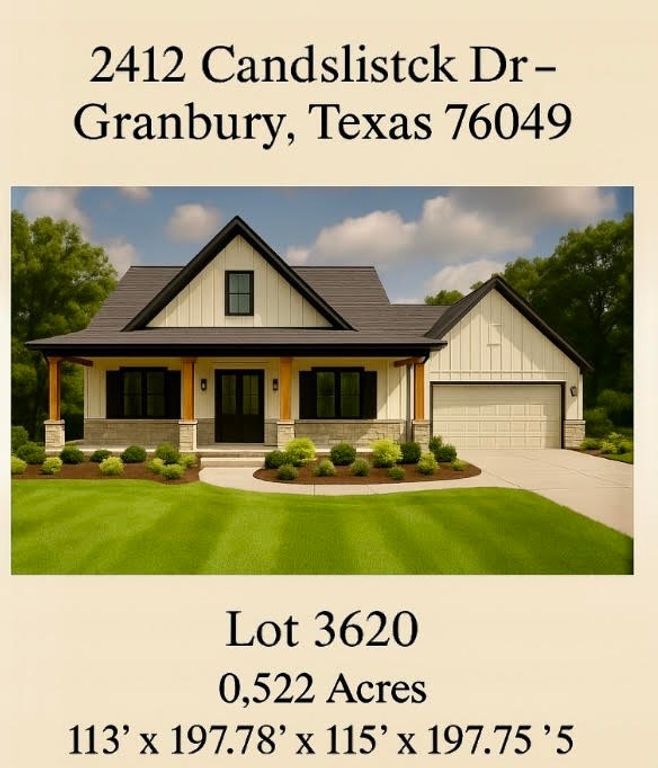 2412 Candlestick Drive, Granbury, TX 76049