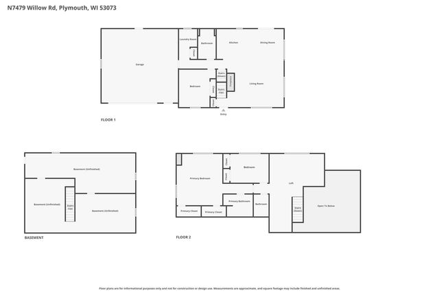 N7479 Willow ROAD, Plymouth, WI 53073
