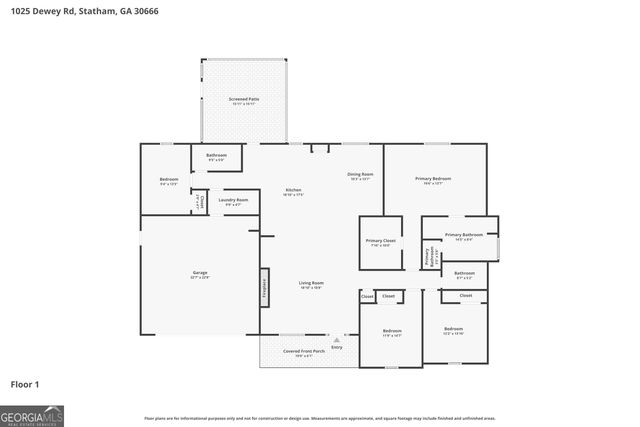 1025 Dewey Road, Statham, GA 30666