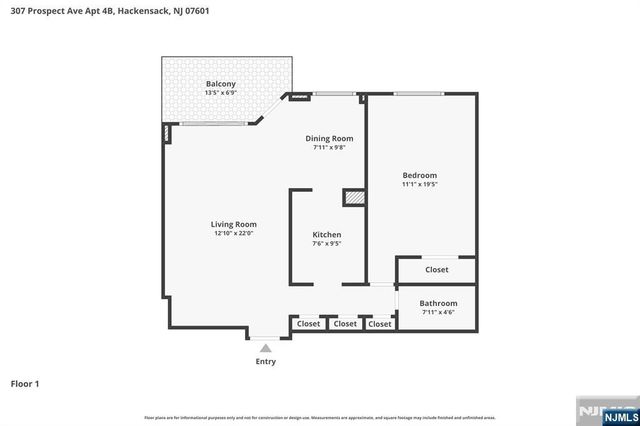 307 Prospect Avenue 4B, Hackensack, NJ 07601