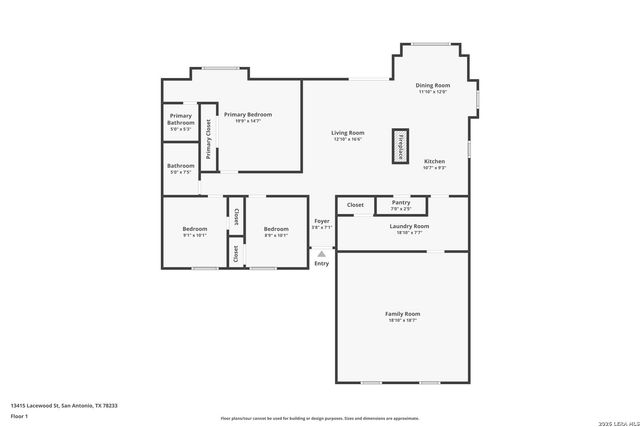 13415 LACEWOOD ST, San Antonio, TX 78233