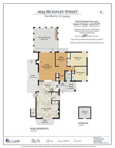 1695 Mckinley Street, San Mateo, CA 94403