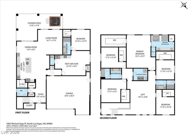 1863 Michael Springs Place, North Las Vegas, NV 89084