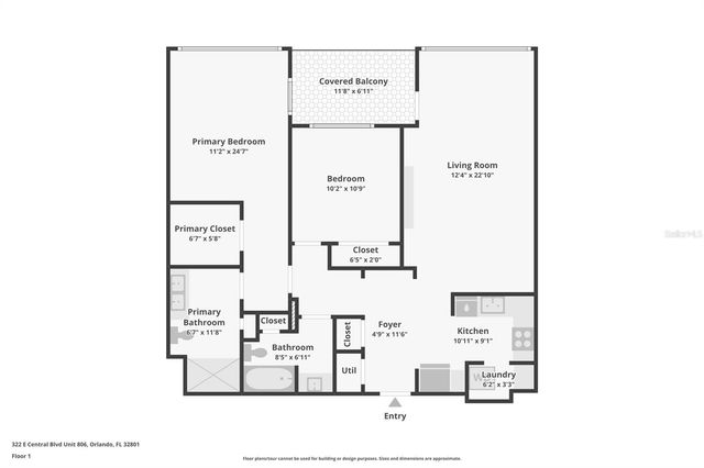 322 E CENTRAL BOULEVARD 806, Orlando, FL 32801