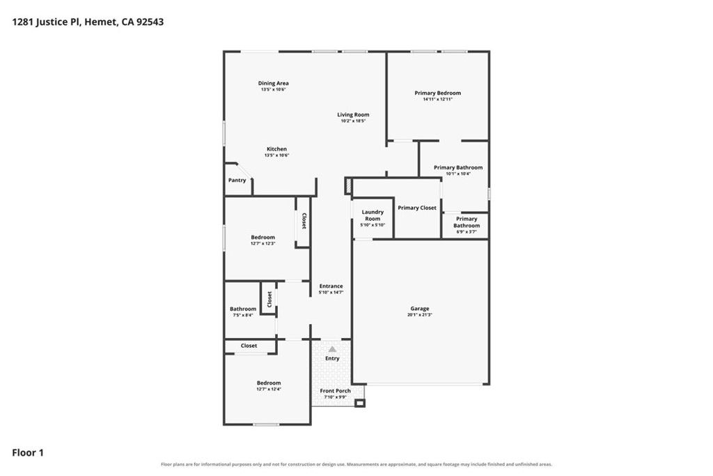 Image 38 of property listing at 1281 Justice Place, Hemet, CA 92543